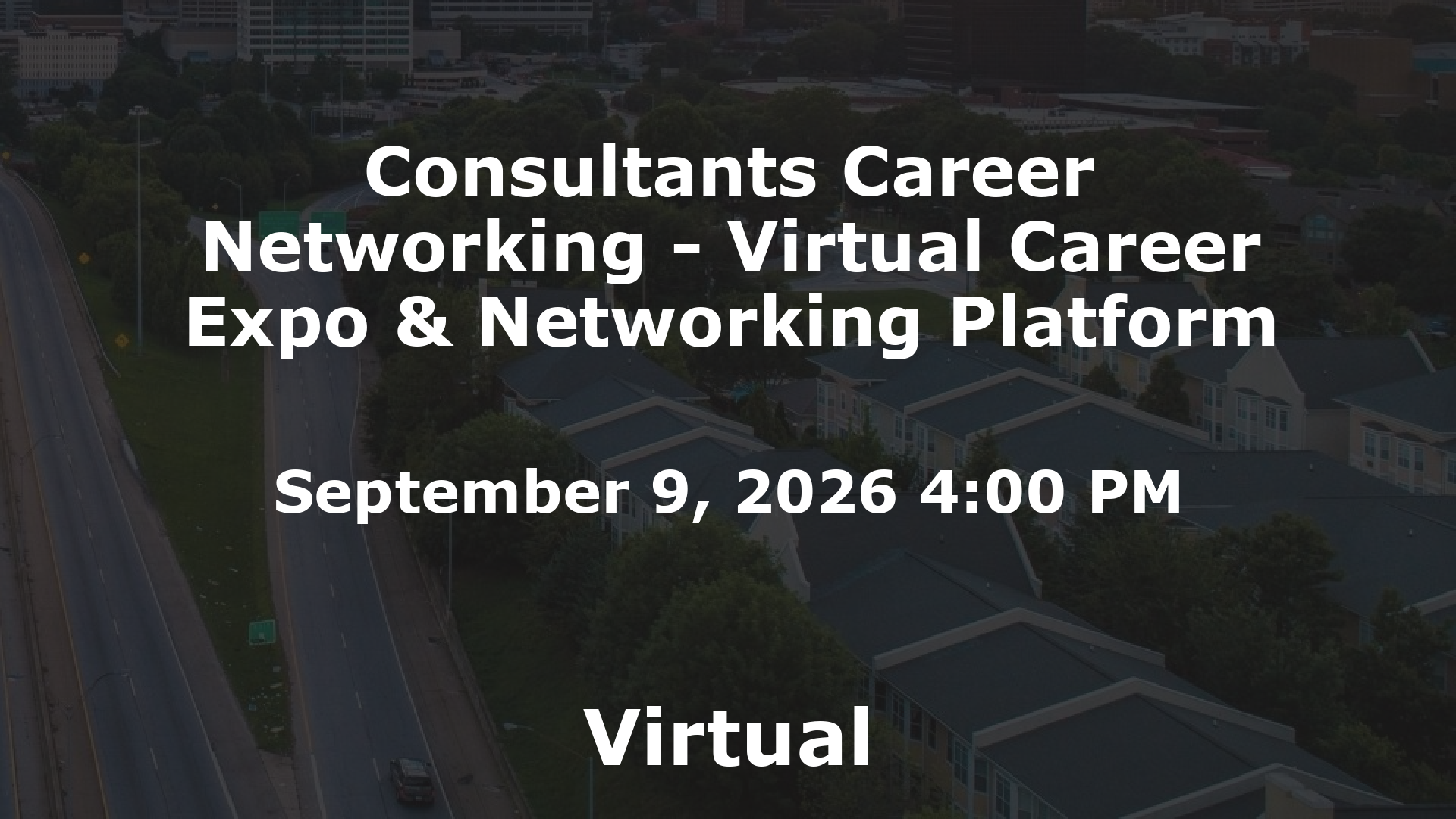 Consultants Career Networking - Virtual Career Expo & Networking Platform event image